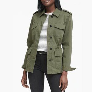 Banana Republic army green military utility women's jacket size XS